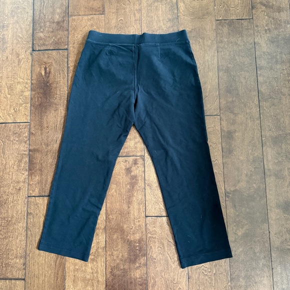 J. Jill Sz M Pima Cotton Slim Leg Pants Black Legging Ankle Pant - Picture 5 of 5